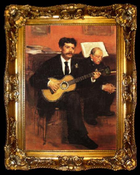 framed  Edgar Degas Lorenzo Pagans and Auguste de Gas, ta009-2